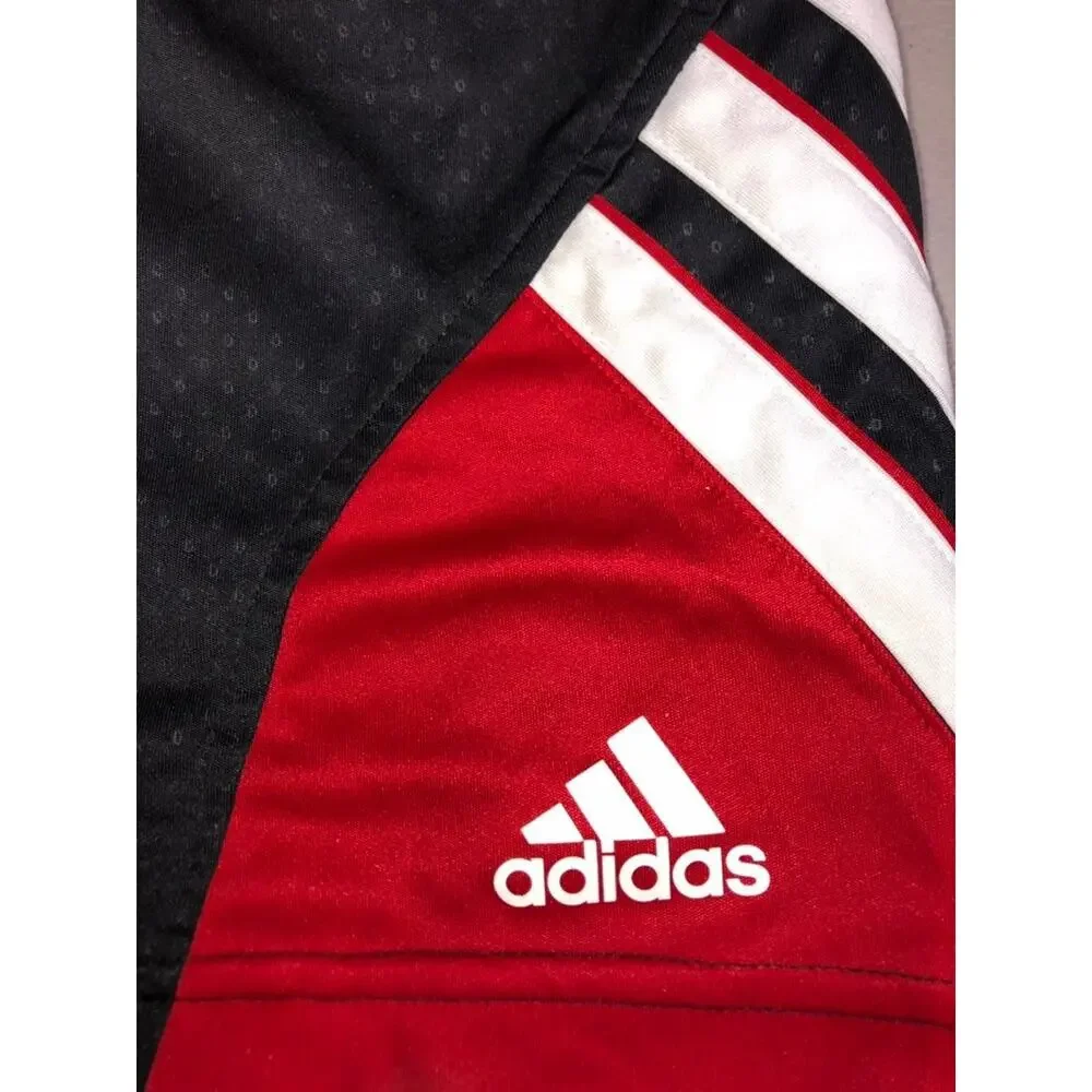Adidas Basketball Shorts Red Black White Teen Boy Mens S